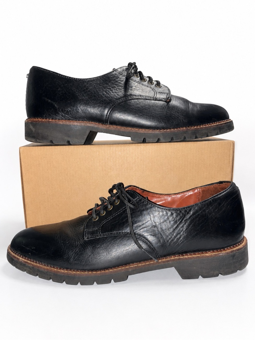 H.S. Trask Gallatin Plain-Toe Blucher Oxford Men’s 12M Vintage USA Made